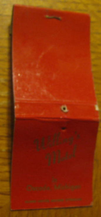 Aspen Motor Inn (Willing Motel) - Matchbook